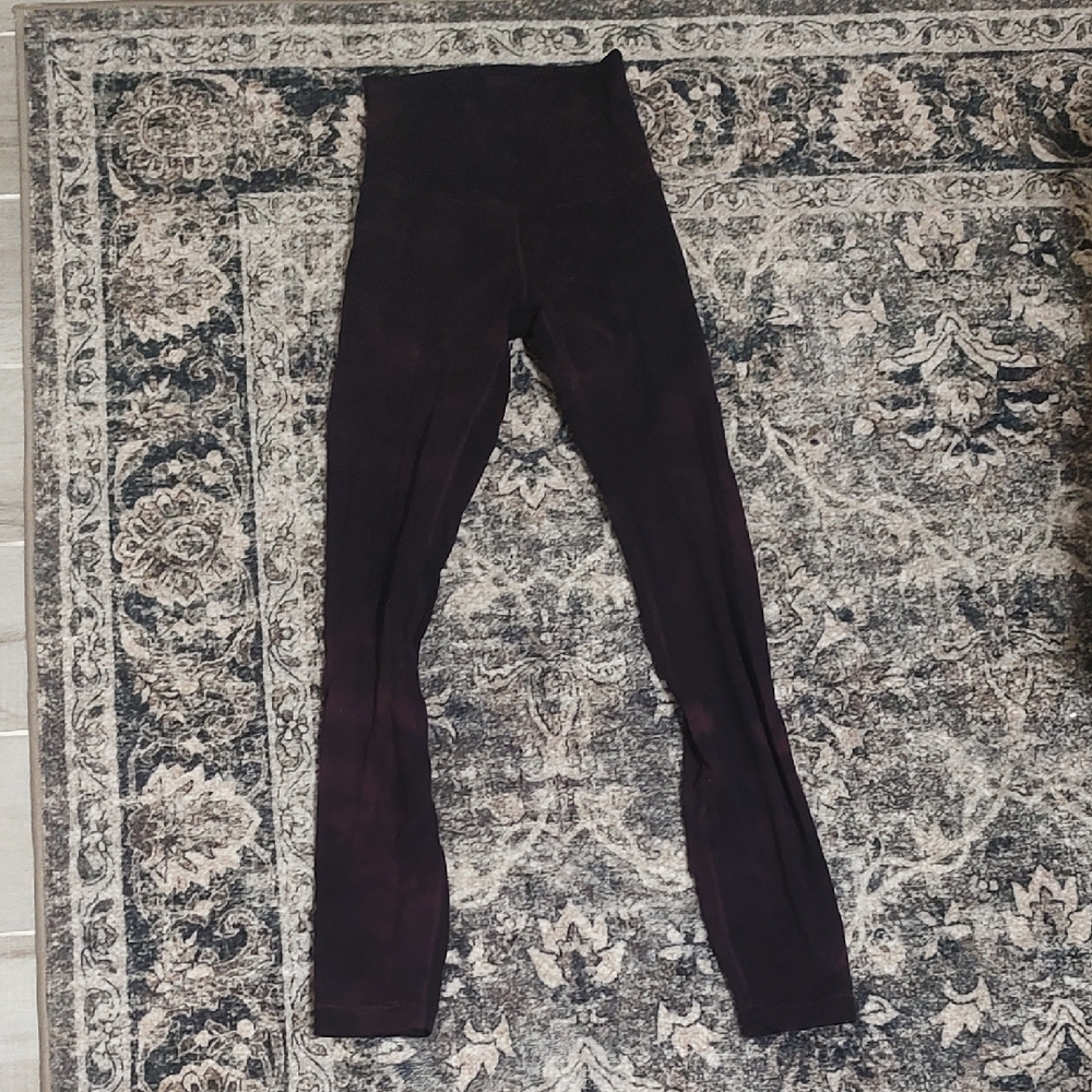 Dark Purple High-Waisted Leggings